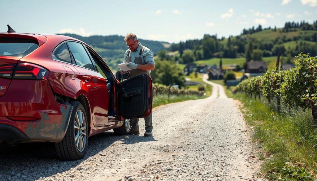 niesprawny samochód w Niemczech
