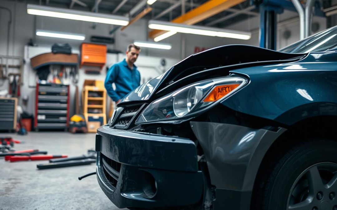 źle naprawione auto po stłuczce